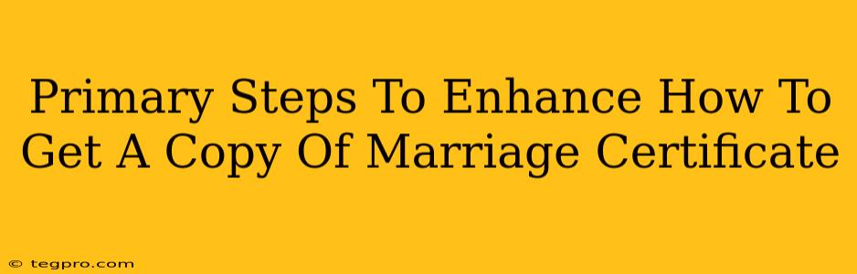 Primary Steps To Enhance How To Get A Copy Of Marriage Certificate
