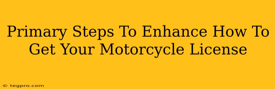 Primary Steps To Enhance How To Get Your Motorcycle License