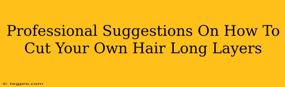 Professional Suggestions On How To Cut Your Own Hair Long Layers