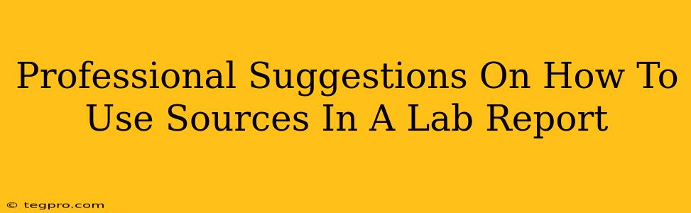 Professional Suggestions On How To Use Sources In A Lab Report