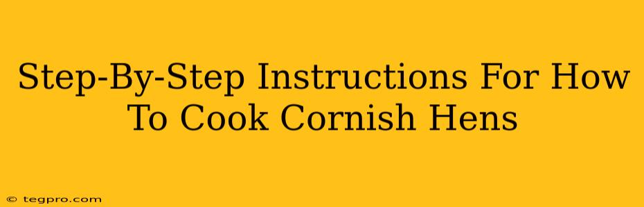 Step-By-Step Instructions For How To Cook Cornish Hens