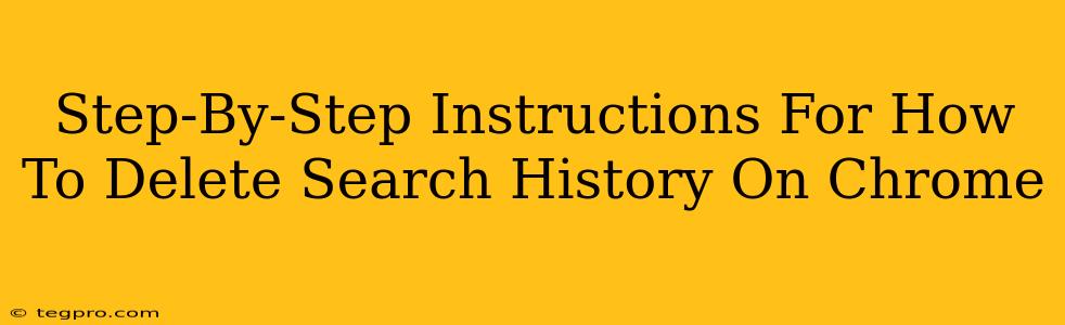 Step-By-Step Instructions For How To Delete Search History On Chrome