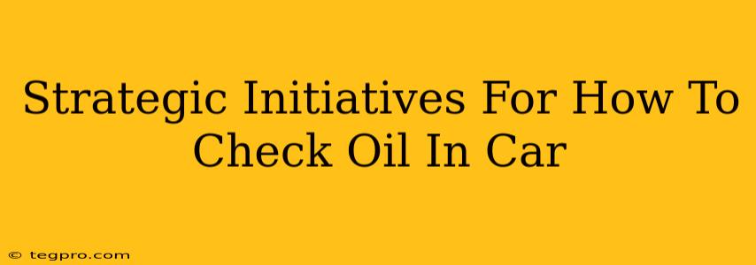 Strategic Initiatives For How To Check Oil In Car