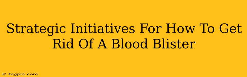 Strategic Initiatives For How To Get Rid Of A Blood Blister