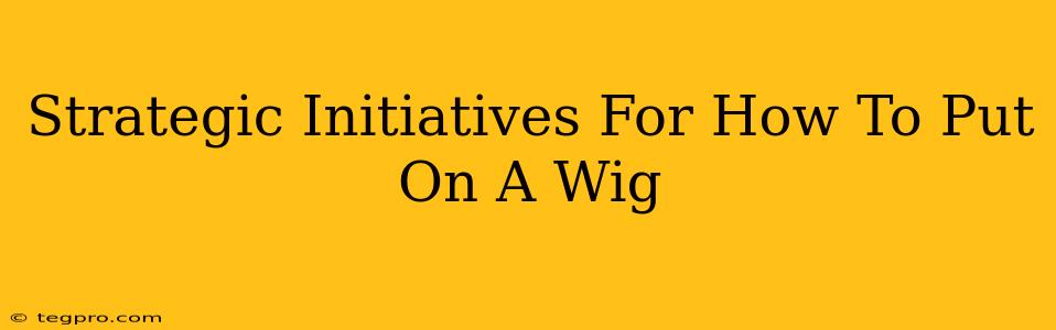 Strategic Initiatives For How To Put On A Wig