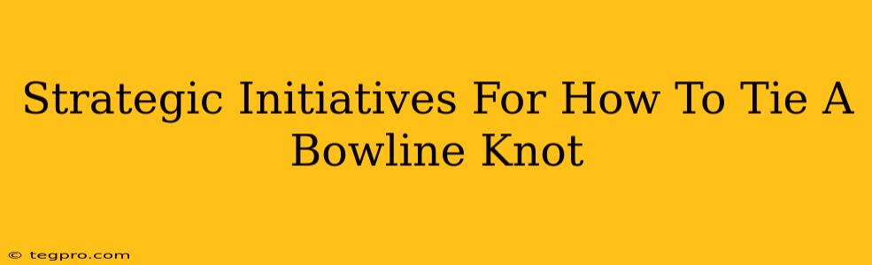 Strategic Initiatives For How To Tie A Bowline Knot