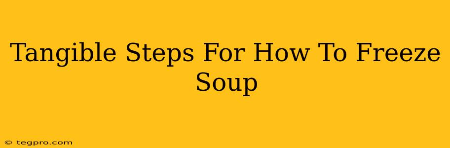 Tangible Steps For How To Freeze Soup