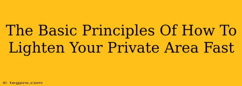 The Basic Principles Of How To Lighten Your Private Area Fast