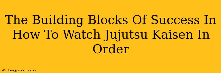 The Building Blocks Of Success In How To Watch Jujutsu Kaisen In Order