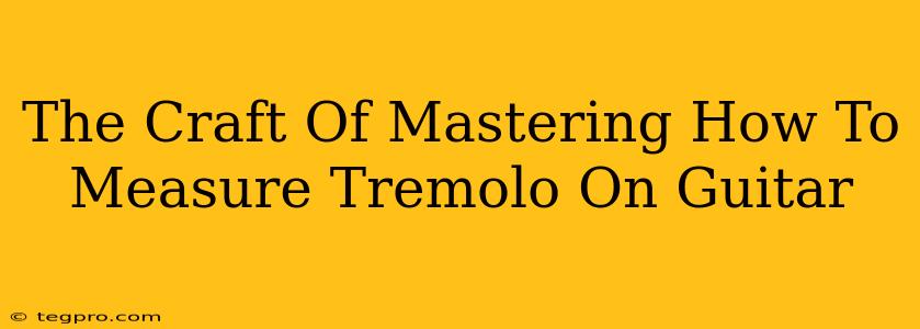 The Craft Of Mastering How To Measure Tremolo On Guitar