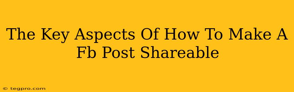 The Key Aspects Of How To Make A Fb Post Shareable