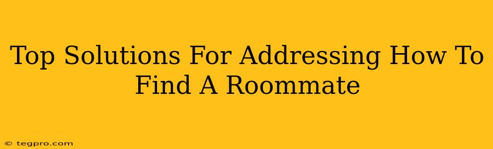 Top Solutions For Addressing How To Find A Roommate