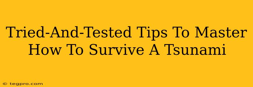 Tried-And-Tested Tips To Master How To Survive A Tsunami