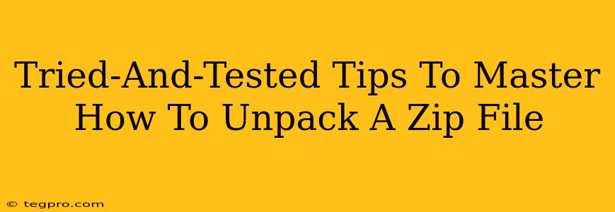 Tried-And-Tested Tips To Master How To Unpack A Zip File