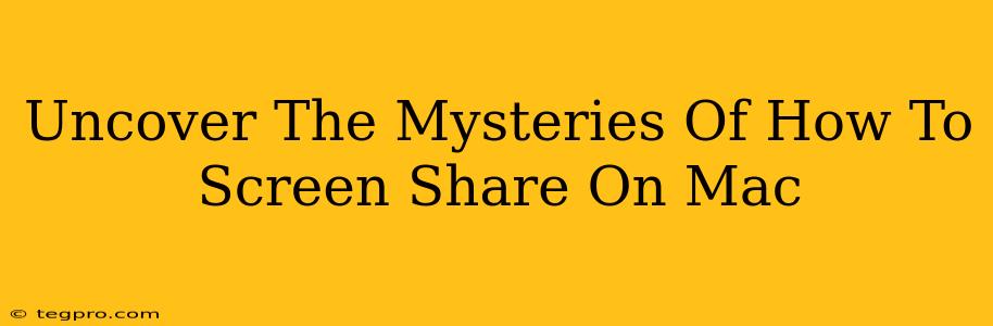 Uncover The Mysteries Of How To Screen Share On Mac