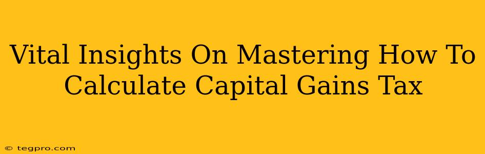 Vital Insights On Mastering How To Calculate Capital Gains Tax